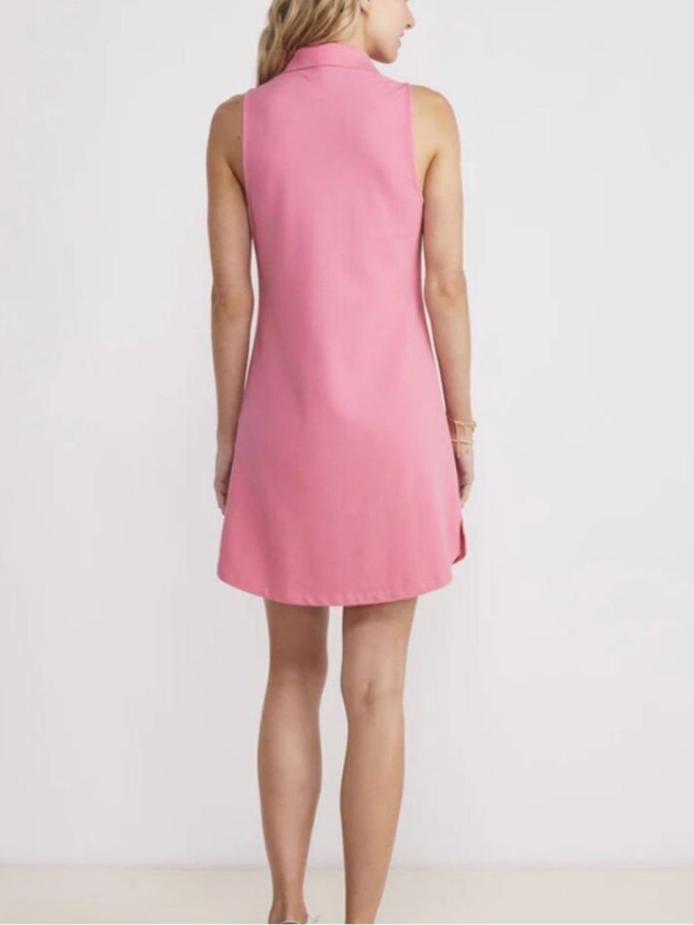 Vineyard Vines Sleeveless Pink Pique Polo T-shirt Dress Size small - Picture 3 of 11